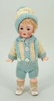 Simon & Halbig/K&R 126 all original bisque head doll, German circa 1910,