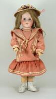 Heubach Koppelsdorf 250 bisque head doll, circa 1910,