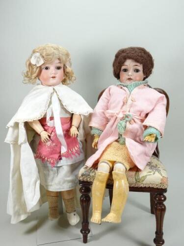 Kley & Hahn 250 bisque head doll, circa 1910,