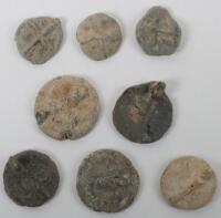 A group of Medieval seal matrices, including Richard Norris, Thomas son of Golderic, John of Milford, John Son of Stephen