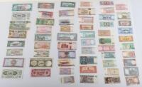 Various banknotes, Iran, India, Afghanistan, Vietnam, Cambodia, Myanmar