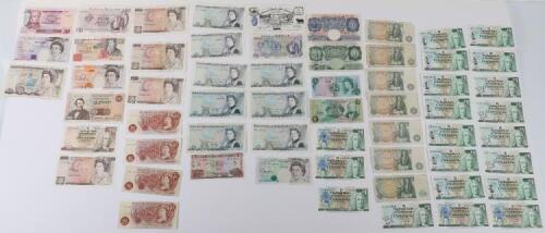 Good selection of GB banknotes, including Beale One Pound, Four Ten Shillings