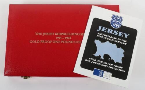 The Jersey Shipbuilding Series 1991-1994 Gold Proof One Pound Collection