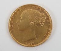 Victoria (1837-1901) Sovereign, 1871