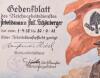 Framed Reichsarbeitsdienst (R.A.D) Certificate of Service - 3