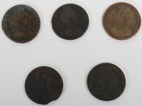 A good selection of Charles II, William & Mary and William III halfpennies