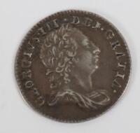 George III (1760-1820), Threepence, 1762