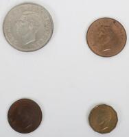 George VI (1910-1937), Crown, Penny, Halfpenny and Threepence