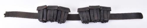 WW2 German Army / Waffen-SS Belt Leather and K-98 Ammunition Pouches