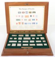 A set of twenty five silver stamps, The Stamps of Royalty