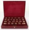 A set of twenty five silver gilt stamps, The Empire Collection - 4