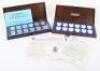 Two sets of The Royal Arms silver shield collection - 2