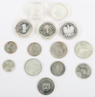 Various world silver coins