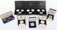 Three 500th Anniversary Discovery of the New World silver and bronze sets