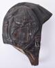 WW2 German Luftwaffe K-33 Leather Flying Helmet - 6