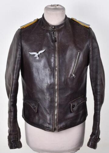 WW2 German Luftwaffe Aircrew Leather Flying Jacket