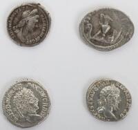 Imperial Rome, Geta, Sabina wife of Hadrian, Septimus Severus and Caracalla denarius