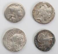 Four Roman Republic denarius