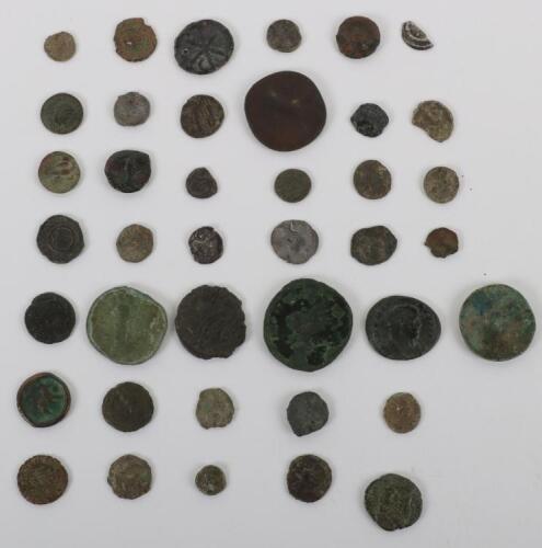 A large selection of Roman coinage