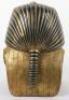 A good quality and rare gold plated bronze bust of the death mask of Tutankhamun - 8