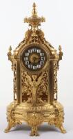 A good and large French ormolu mantle clock, movement stamped EB