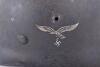 WW2 German Luftwaffe M-35 Double Decal Flight School Marked Steel Combat Helmet - 5