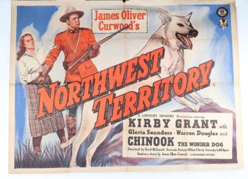 Mountie related posters, including 2xNorth West Mounted Police with Gary Cooper, The Silent Code, Death Hunt, Yukon Gold