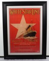 A Millvina Dean signed Titanic poster in 2003, ‘White Star Line’