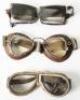 Flying goggles, including a WWI period pair of goggles - 2