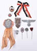 10x Third Reich Organisation Pins and Rally Badges etc