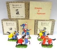 Britains, a complete set of mounted Knights of Agincourt