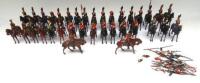 Britains Lancers and other figures at the halt