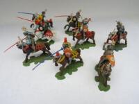 Britains plastic mounted Swoppet Knights