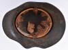 Rare M-18 German Army Transitional Cavalry / Telegraphists Ear Cut Out Helmet - 8