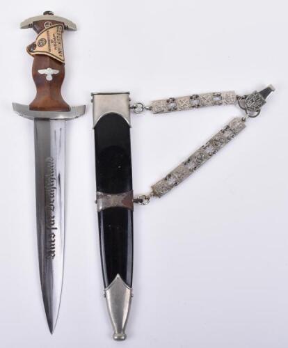 Rare Un-Issued Third Reich NSKK Leaders Chained Dress Dagger