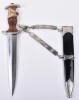 Rare Un-Issued Third Reich NSKK Leaders Chained Dress Dagger - 2