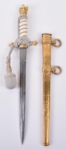 Third Reich Kriegsmarine U-Boat Officers Presentation Dress Dagger by WKC