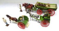 David Hawkins Collection Britains set 5F, two horse Farm Wagon