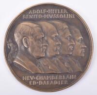 Third Reich Commemorative Non-Portable Plaque for the 1938 Munich Agreement