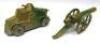 Crescent RARE miniature Armoured Car and Gun set - 2