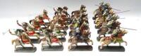 David Hawkins Collection Elastolin 54mm scale mounted Knights