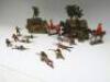 David Hawkins Collection Elastolin 70mm scale 6960 semi-flat Log Cabins - 2