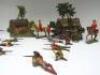 David Hawkins Collection Elastolin 70mm scale 6960 semi-flat Log Cabins - 3