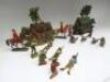 David Hawkins Collection Elastolin 70mm scale 6960 semi-flat Log Cabins - 6