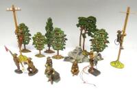 David Hawkins Collection Elastolin 70mm scale British WWI Signallers