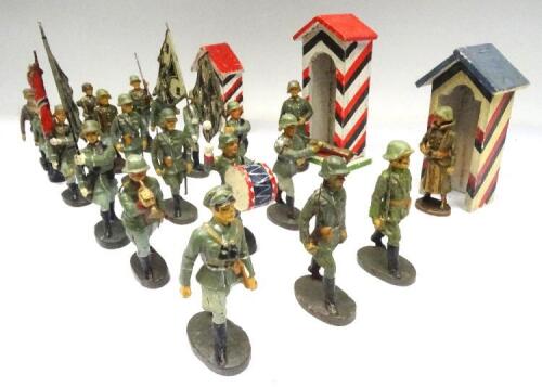 David Hawkins Collection Elastolin 70mm scale German Army marching