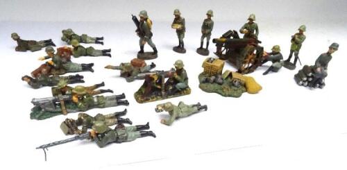David Hawkins Collection Elastolin 70mm scale WWI German Army Artillery