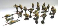 David Hawkins Collection Elastolin 70mm scale WWI German Army Infantry advancing