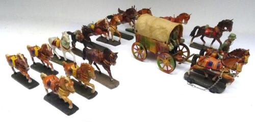 David Hawkins Collection Elastolin 70mm scale German Army tinplate Wagon