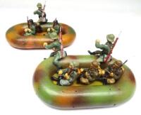 David Hawkins Collection Elastolin 70mm scale two Assault Boats